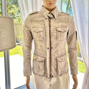 Red Bull Beige Light Gray Jacket Size 2 Unisex